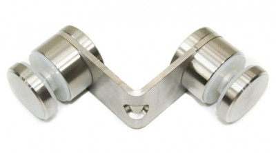 Точечный стеклодержатель Inoxstore Ø 30х15 мм, углол 90°, отверстие ∅ 10,5 мм, сатинированный, AISI 304