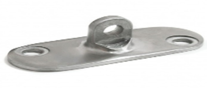 Ложемент Inoxstore регулируемый, плоский овал, полированный, AISI 304