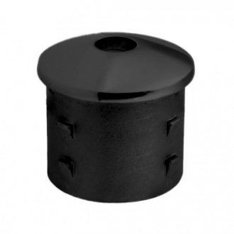 Верхний элемент Inoxstore Ø 38,1х1,5 мм, выпуклый, забивной с насечками, AISI 304, матовый RAL 9005