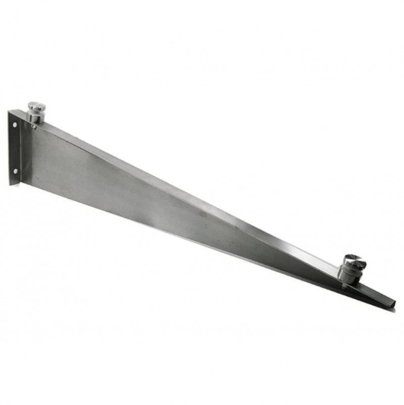 Крепление для стеклянного козырька SKY HOLD, 711 мм, правый, сатинированный, AISI 304