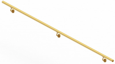 Пристенный поручень Inoxstore Ø 42,4 мм, L - 3000 мм, AISI 304, золото
