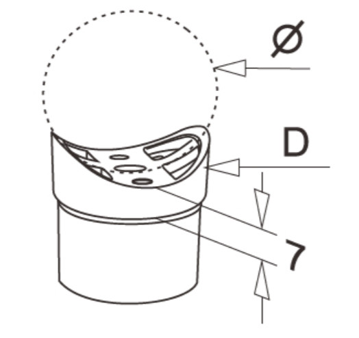 Кронштейн седловина Inoxstore 90°, Ø 38,1мм/42,4 мм, полированный, AISI 304
