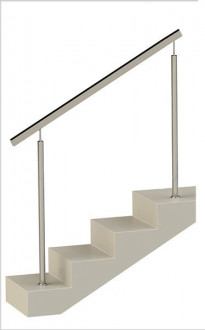 Ограждения нержавеющие с квадратным поручнем