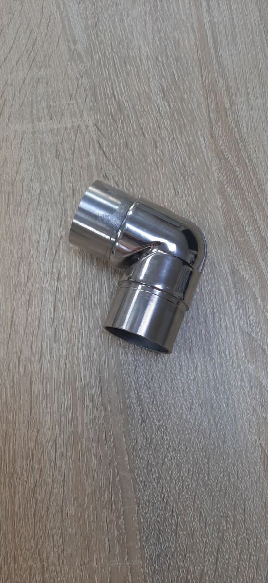 Поворот поручня Inoxstore Ø 42,4х1,5 мм, регулируемый, литой, сатинированный,  AISI 304