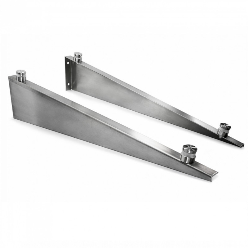 Комплект креплений для стеклянного козырька SKY HOLD, 711 мм, сатинированный, AISI 304