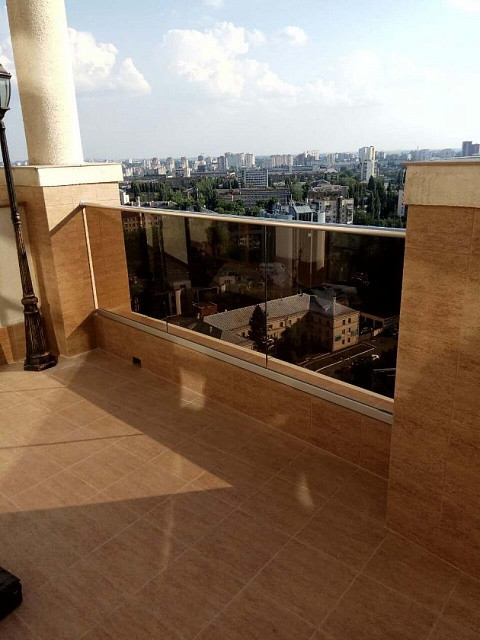 Зажимной алюминиевый профиль Inoxstore, анодированный, для стекла 10-16 мм