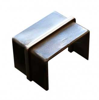 Соединитель для поручня Inoxstore с пазом 50х25 мм, паз 15х15 мм, полированный, AISI 304