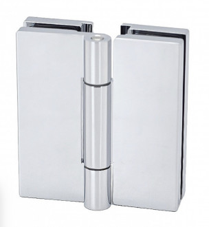 Петля 180° стекло-стекло Inoxstore, полированная, AISI 304