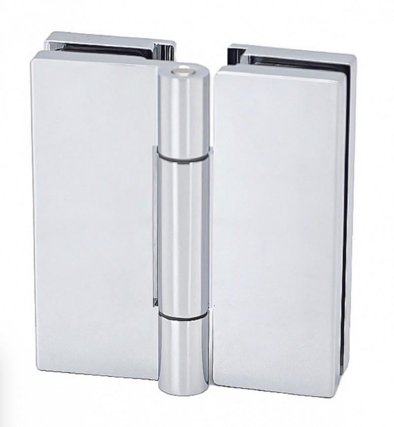 Петля 180° стекло-стекло Inoxstore, полированная, AISI 304