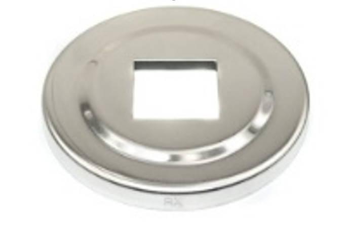 Декоративная крышка Inoxstore "Классик" Ø 80х0,8 мм, под трубу 40х40 мм, полированная, AISI 304