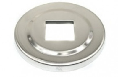 Декоративная крышка Inoxstore "Классик" Ø 80х0,8 мм, под трубу 40х40 мм, полированная, AISI 304