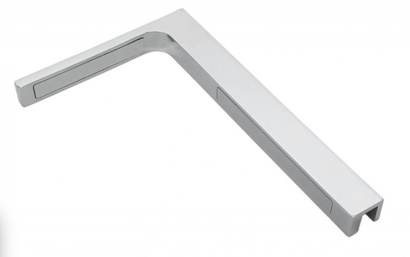 Усиленная штанга под 90° правая, полированный, AISI 304