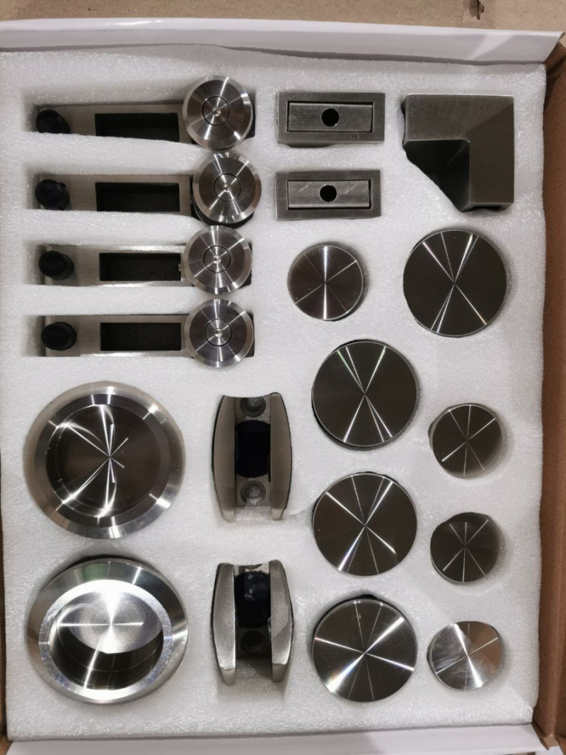 Комплект фурнитуры Inoxstore F-1 для душевой кабины, полированный, AISI 304