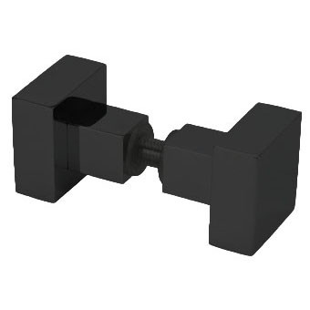 Ручка-кноб квадратная Modern для душевой кабины Inoxstore, черная, AISI 304