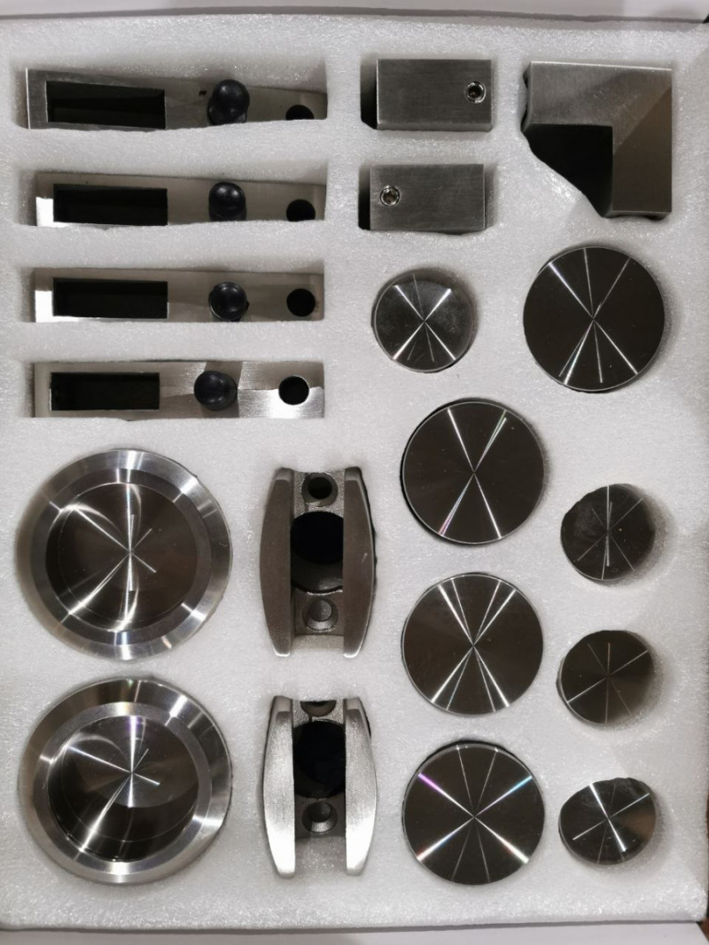 Комплект фурнитуры Inoxstore  F-3 для душевой кабины, сатинированный, AISI 304