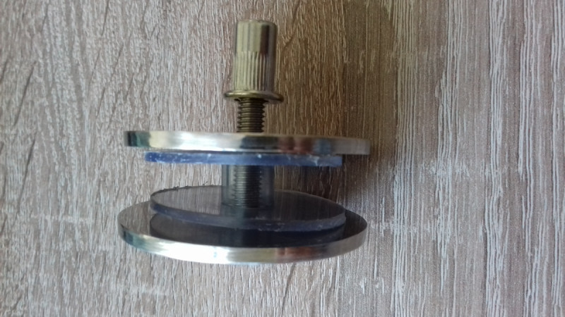 Рутель Inoxstore Ø 50х3 мм, винт М6, под плоскость, универсальный, полированный, AISI 304