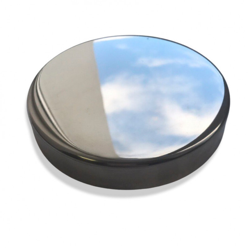 Декоративная крышка Inoxstore Ø 120х0х1 мм, полированная, без отверстия, AISI 304