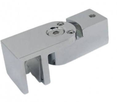 Соединитель регулируемый стекло-труба 15х15 мм, полированный, AISI 304