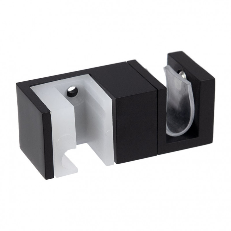 Нижняя направляющая Ш - образная Inoxstore, черная, AISI 304