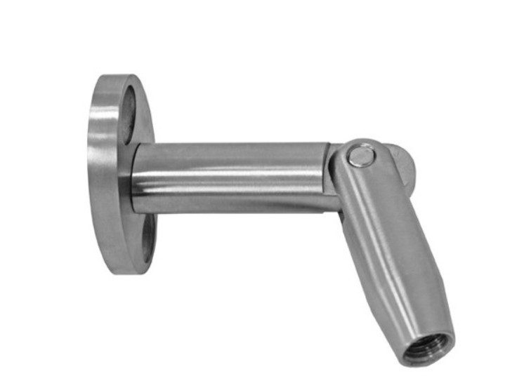 Крепление козырька стена-ванта Inoxstore, М12, сатинированное, AISI 304