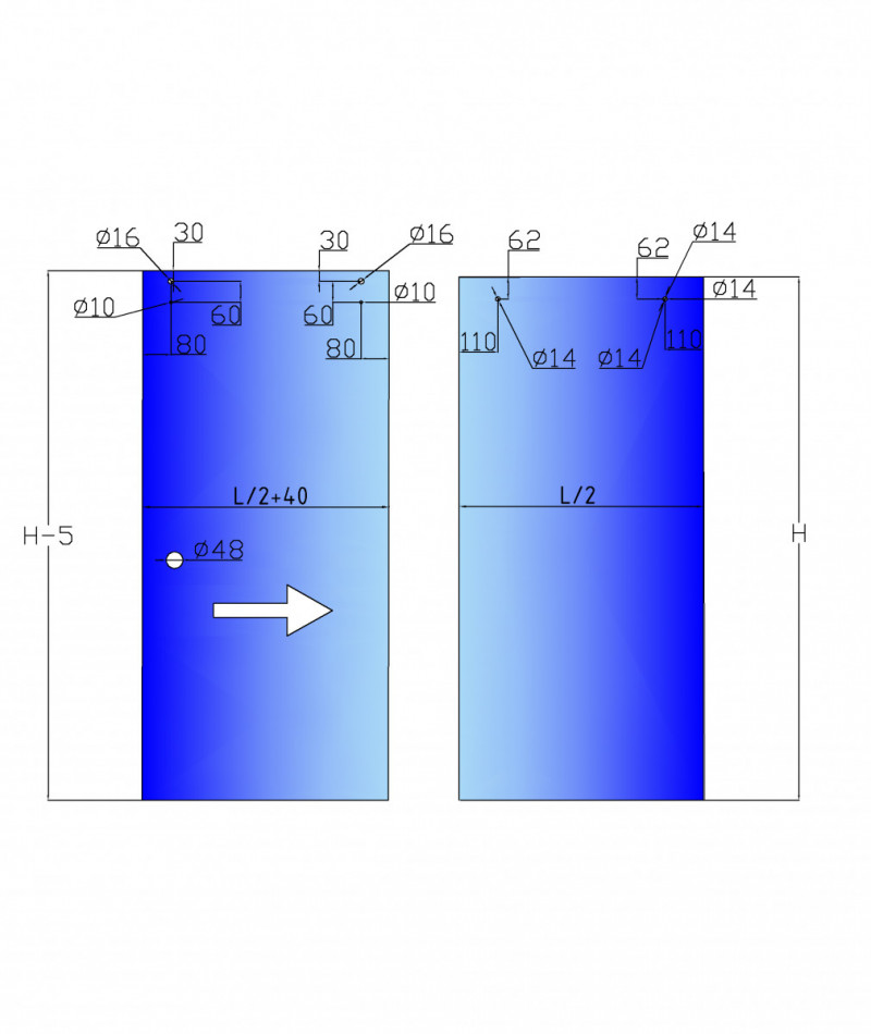 Комплект фурнитуры Inoxstore  F-2 для душевой кабины, полированный, AISI 304