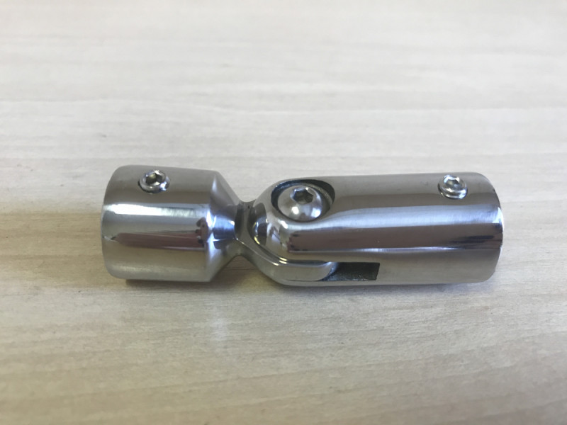 Поворот Inoxstore Ø 16 мм, литой, регулируемый, полированный, AISI 304