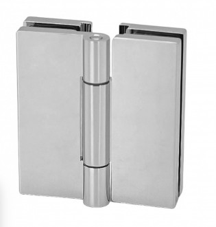 Петля 180° стекло-стекло Inoxstore, сатинированная, AISI 304