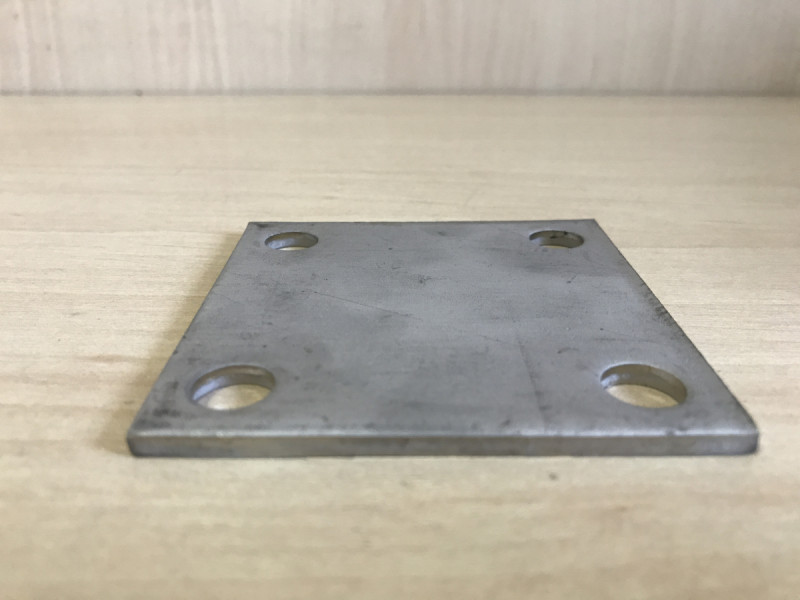 Фланец Inoxstore 75х75х0х3 мм, отверстия М10 мм, приварной,  AISI 304