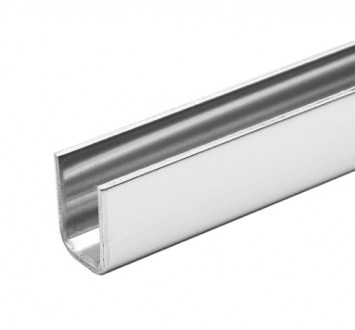 Поручень Inoxstore П-образный под стекло 16 мм, L-2000 мм, полированный, AISI 304