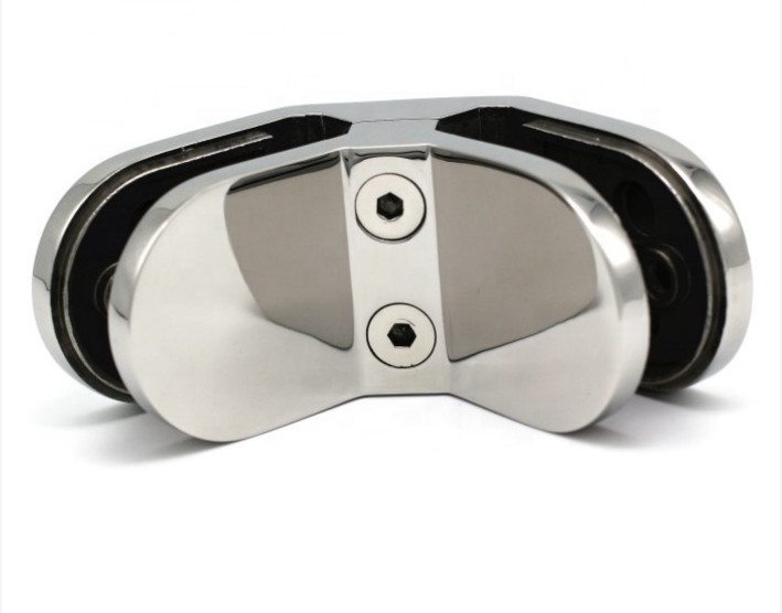 Соединитель стекла Inoxstore 90°, 82х45х30, под стекло 12 мм, полированный, AISI 304