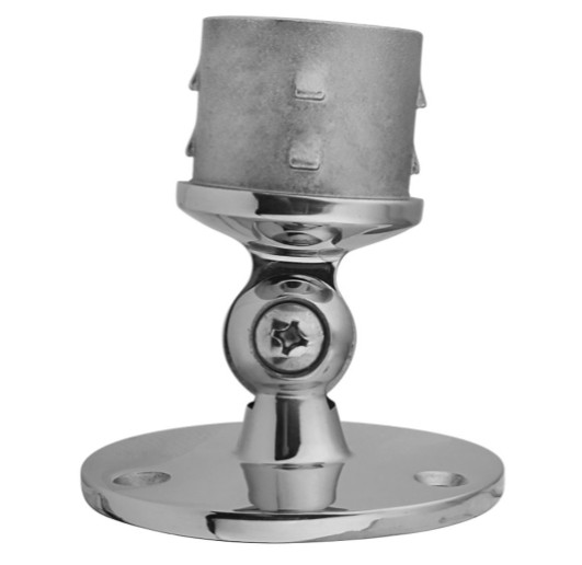 Крепление поручня Inoxstore Ø50,8 мм внутреннее, оконечное, полированное, AISI 304