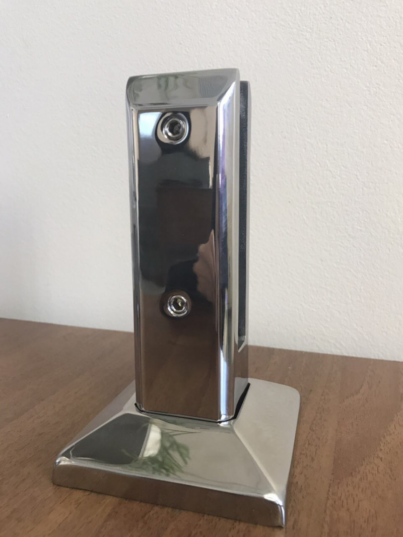 Стеклодержатель Inoxstore напольный литой, 50х45х162 мм, полированный, AISI 304