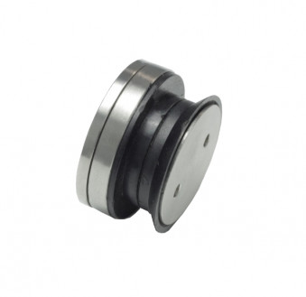 Точечный стеклодержатель Inoxstore с зенковкой,  дистанция 8 -12 мм, сатинированный, AISI 304