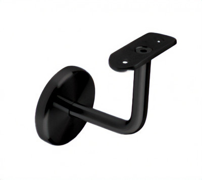 Держатель поручня Inoxstore с крышкой Ø 67х15 мм,  AISI 304, матовый RAL 9005