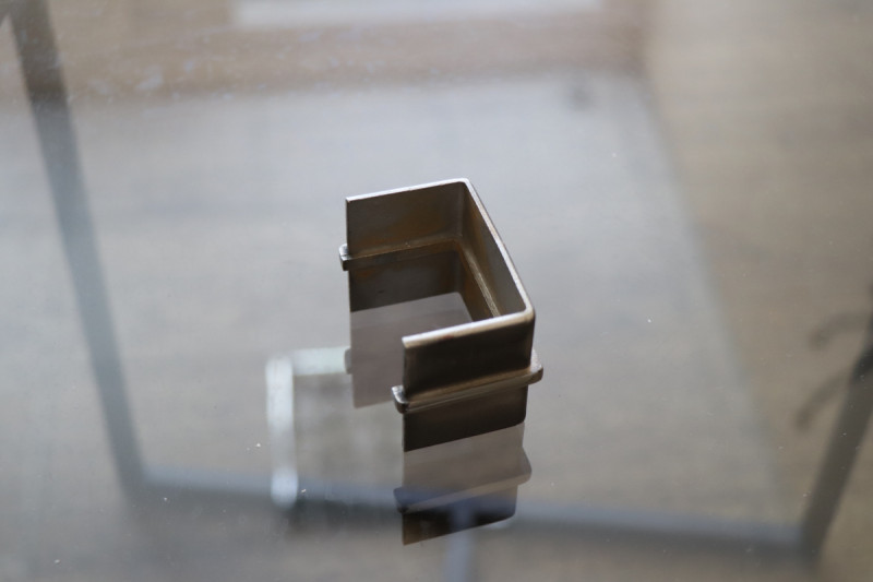 Соединитель для поручня Inoxstore с пазом 50х25 мм, паз 15х15 мм, полированный, AISI 304