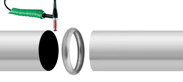 Соединительное кольцо Inoxstore поручня Ø42,4 мм, полированный, приварной, AISI 304