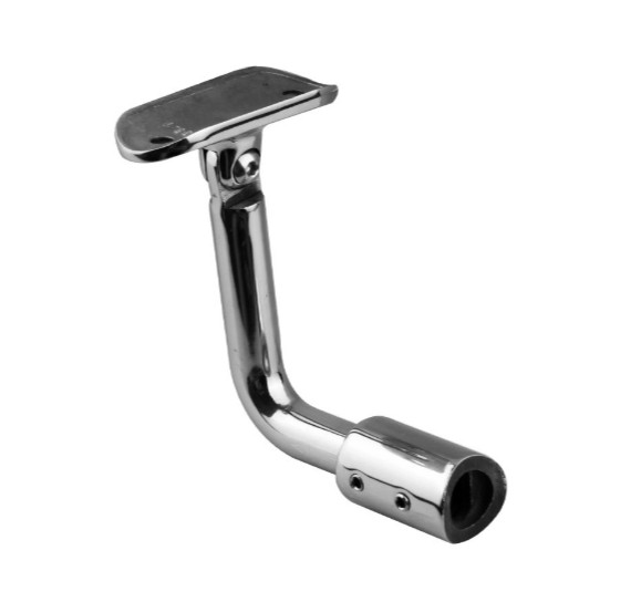 Держатель поручня  Inoxstore к стойке Ø 38,1 мм, ложемент-шарнир Ø 42,4 мм/50,8 мм, полированный, AISI 304