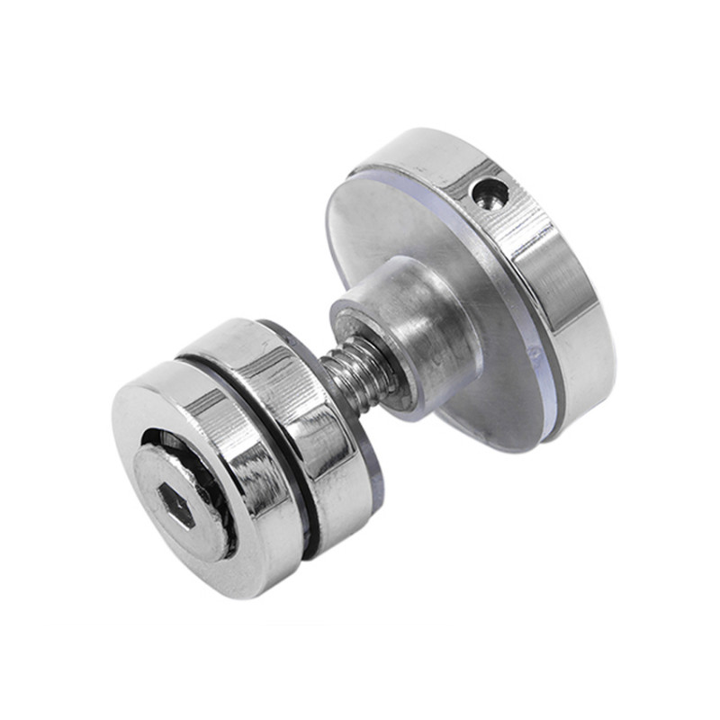 Крепление рейки 10х30 мм к стеклу для раздвижных душевых кабин, Inoxstore, полированный, AISI 304