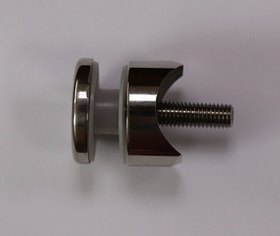 Рутель Inoxstore Ø 40 мм, винт М10,  под трубу Ø 38,1, литой, полированный, AISI 304