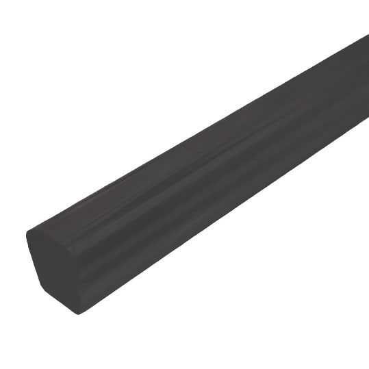 Порог акриловый Inoxstore, 10х10 х2000 мм, черный